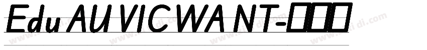 Edu AU VIC WA NT字体转换